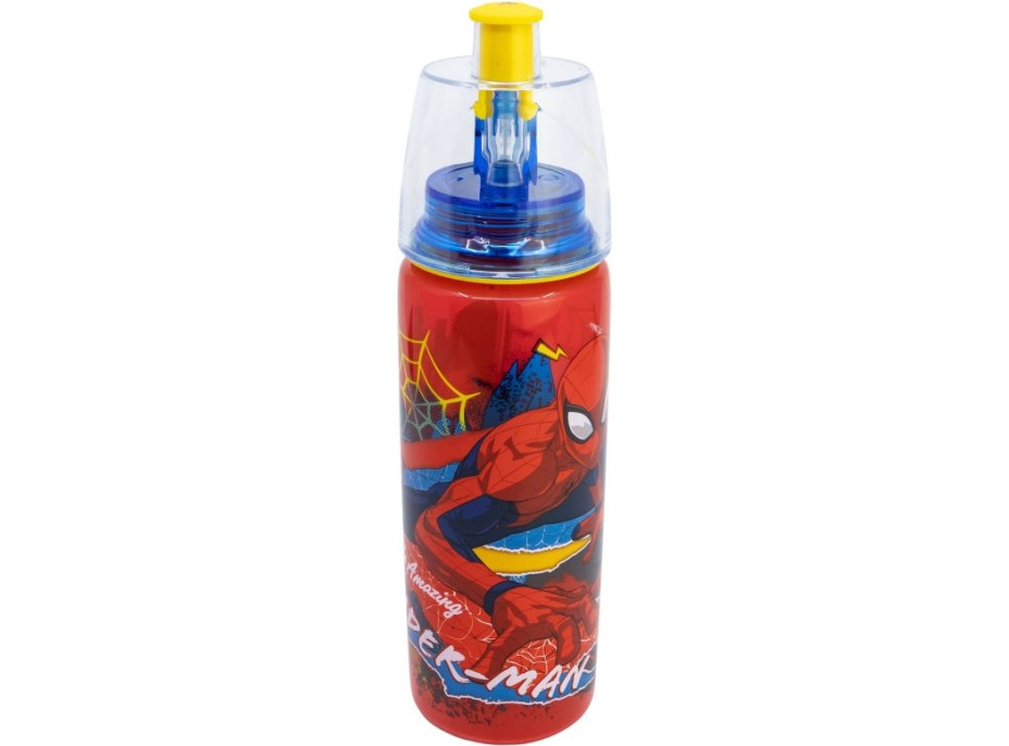 STOR Láhev na pití s rozprašovačem Spiderman 575 ml