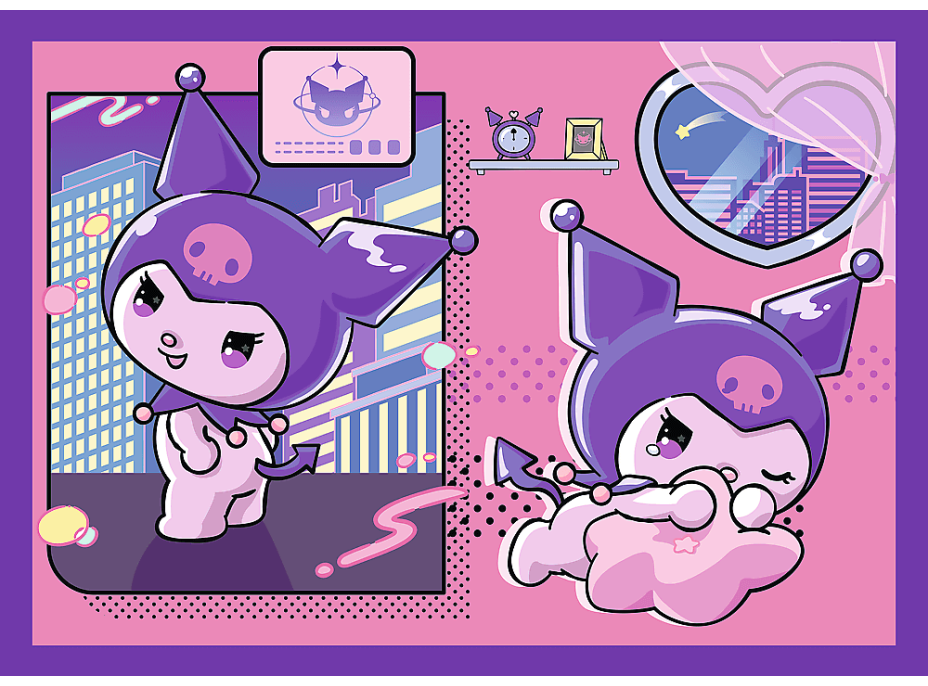TREFL Puzzle Den s Kuromi 4v1 (35,48,54,70 dílků)