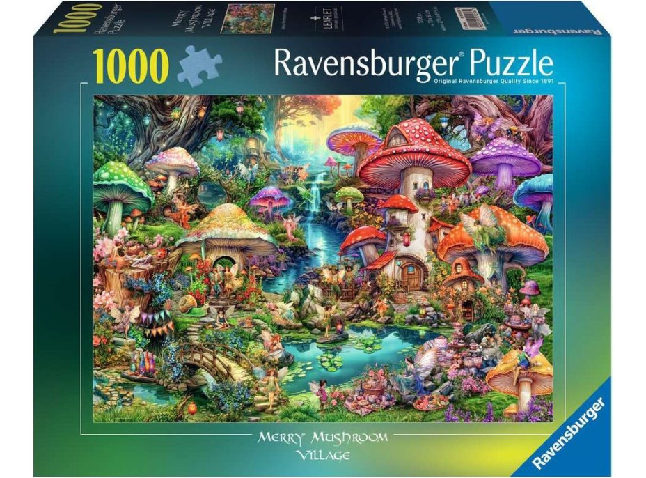RAVENSBURGER Puzzle Houbová vesnička 1000 dílků