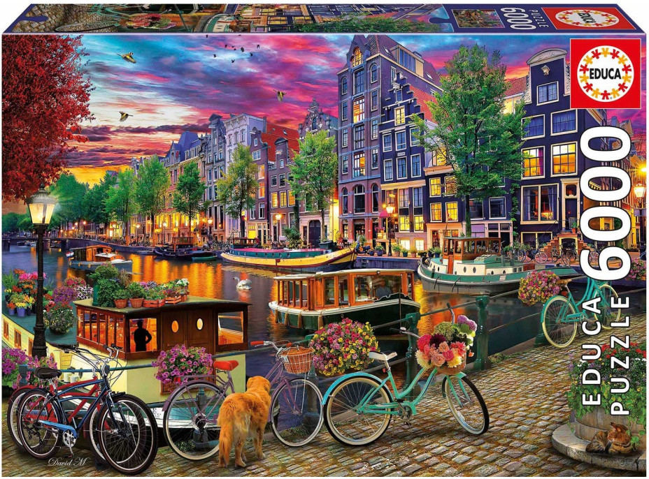 EDUCA Puzzle Jízdní kola v Amsterdamu 6000 dílků