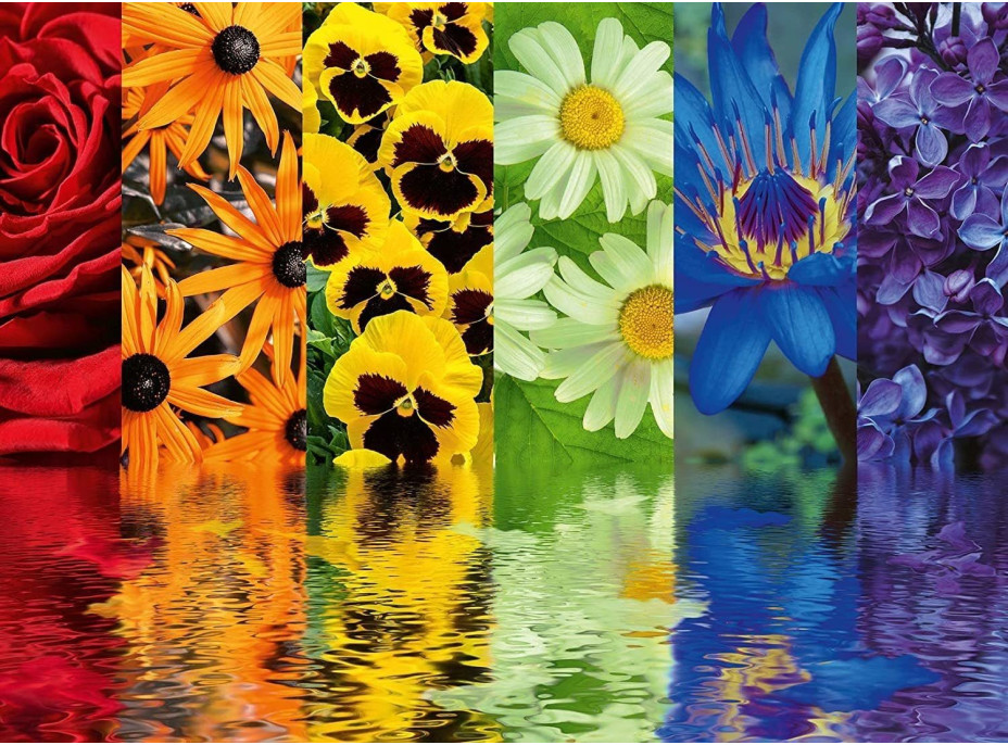 RAVENSBURGER Puzzle Květinové vzory 500 dílků