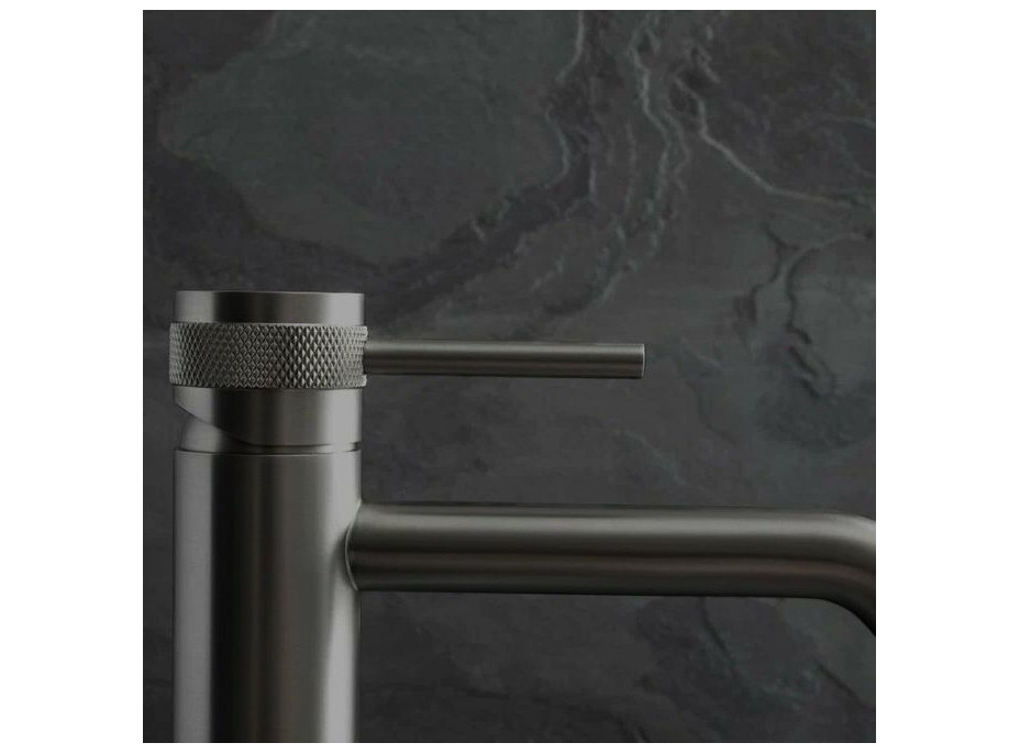 Umyvadlová baterie MAXMAX Rea LUNGO GRIP - nízká - gun grey