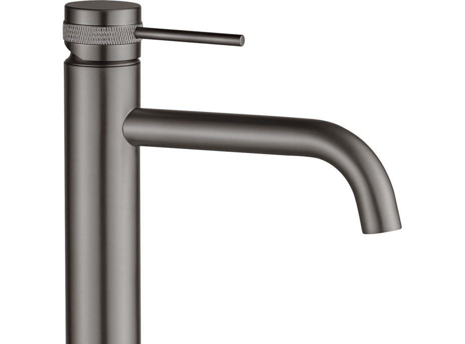 Umyvadlová baterie MAXMAX Rea LUNGO GRIP - vysoká - gun grey