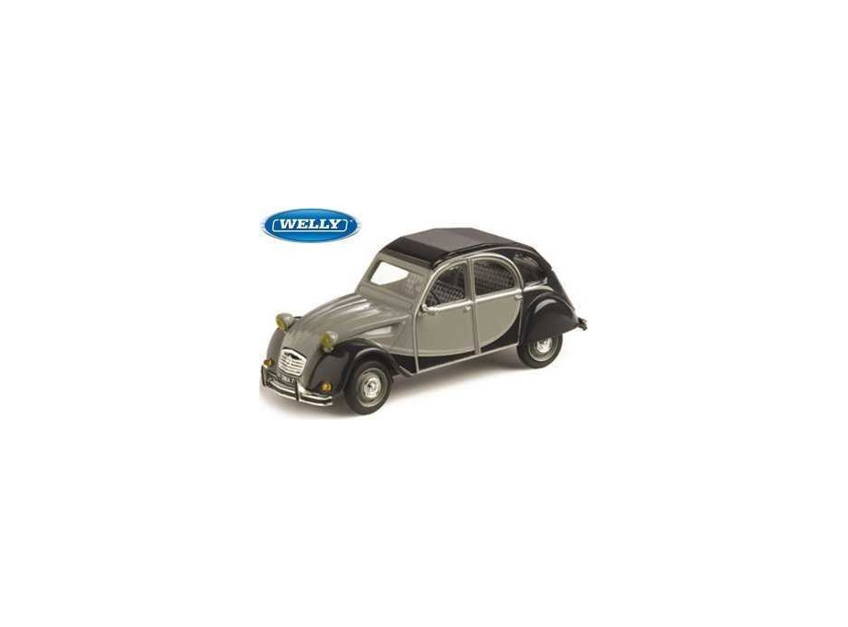 Welly Citroen 2CV Skala 1:24 černošedá