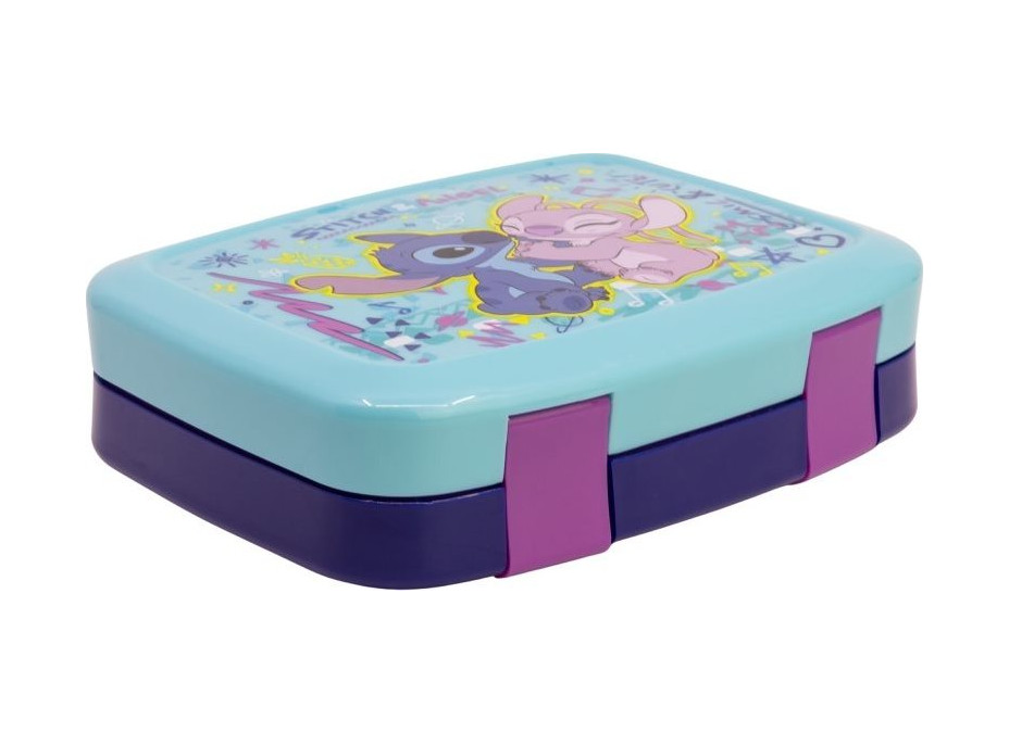 STOR Box na svačinu s přihrádkami Angel a Stitch