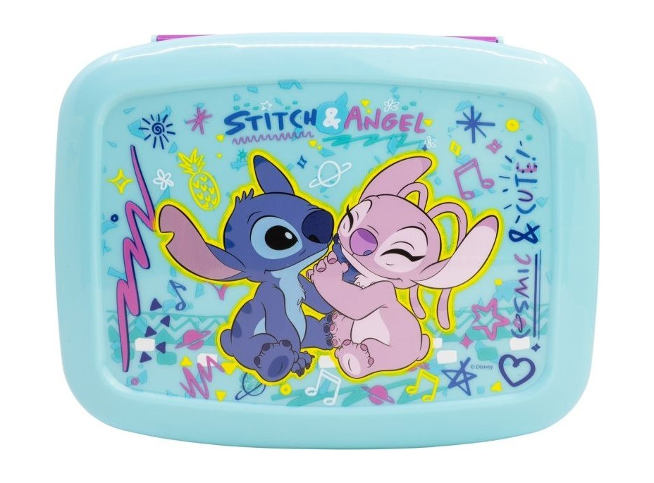 STOR Box na svačinu s přihrádkami Angel a Stitch