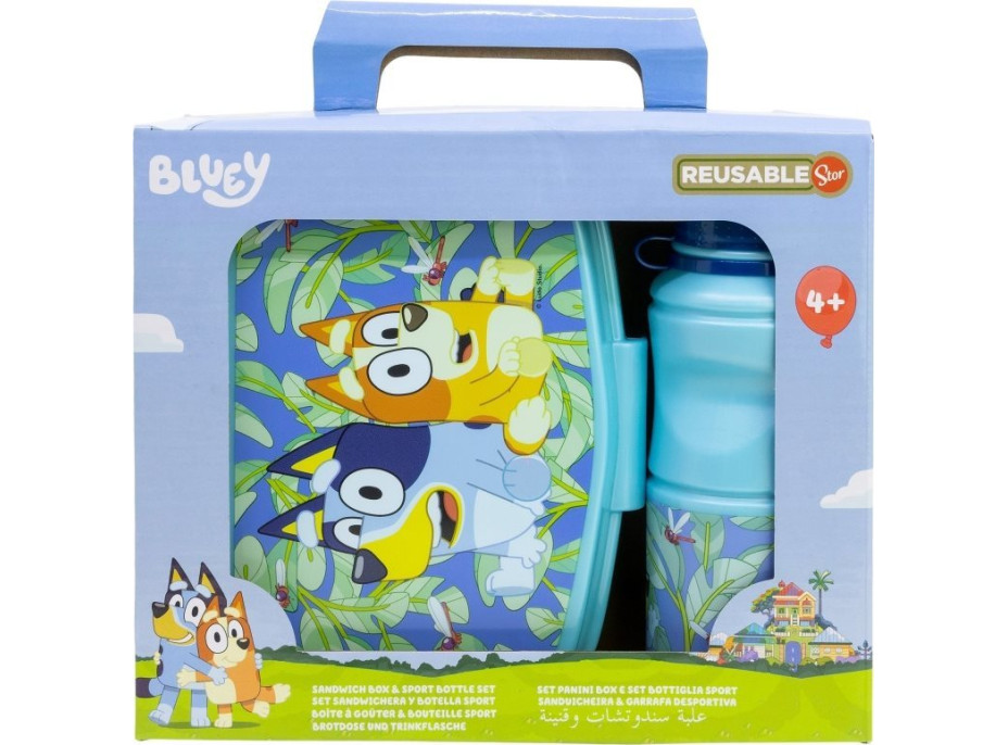 STOR Dětská jídelní sada 2v1 Bluey
