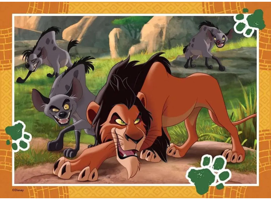 RAVENSBURGER Puzzle Disney: Lví král 4x42 dílků