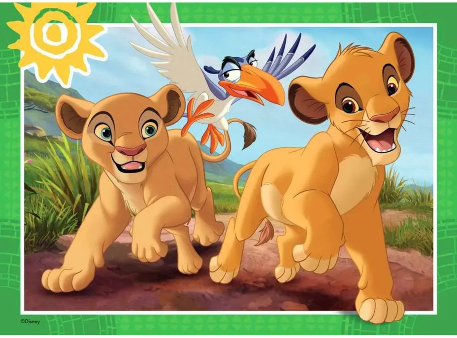 RAVENSBURGER Puzzle Disney: Lví král 4x42 dílků