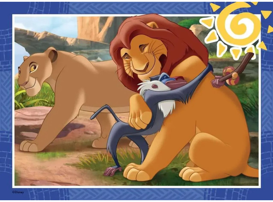 RAVENSBURGER Puzzle Disney: Lví král 4x42 dílků