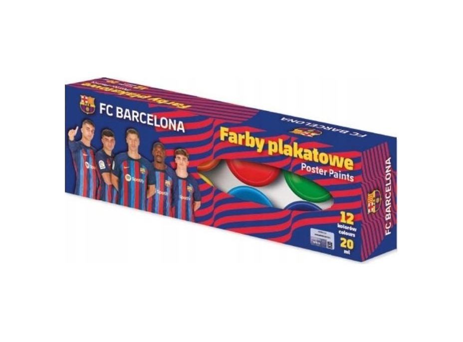 ASTRA Temperové barvy 12x20ml FC Barcelona