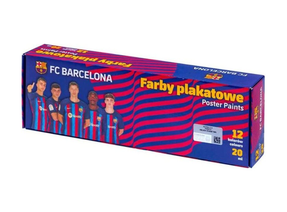 ASTRA Temperové barvy 12x20ml FC Barcelona