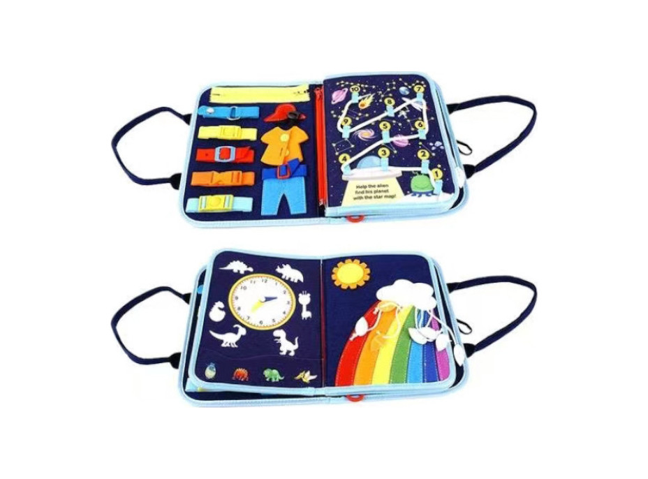 2Kids Toys Senzorická busy kniha Vesmír