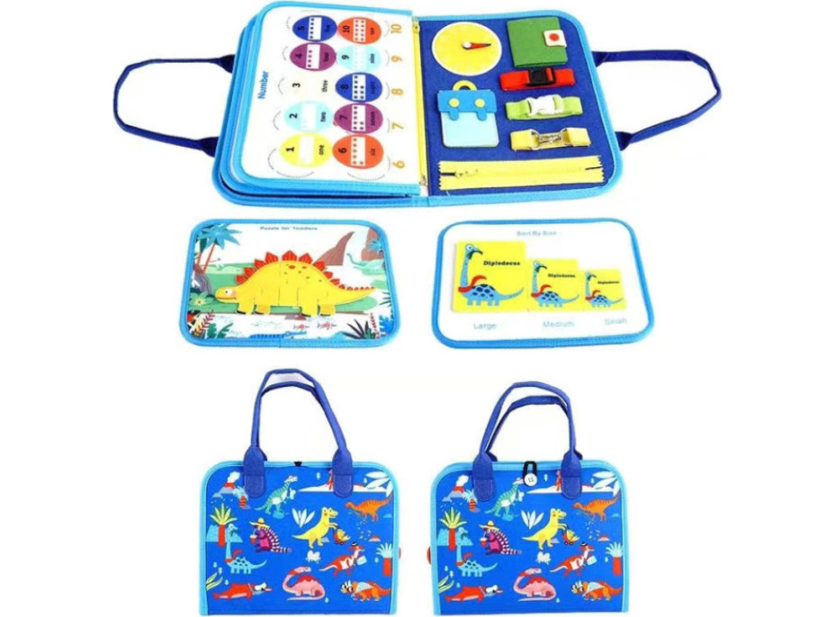 2Kids Toys Senzorická busy kniha Dinosauři 2