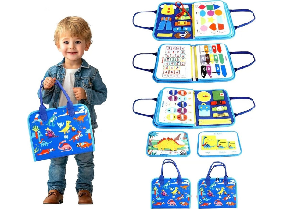 2Kids Toys Senzorická busy kniha Dinosauři 2