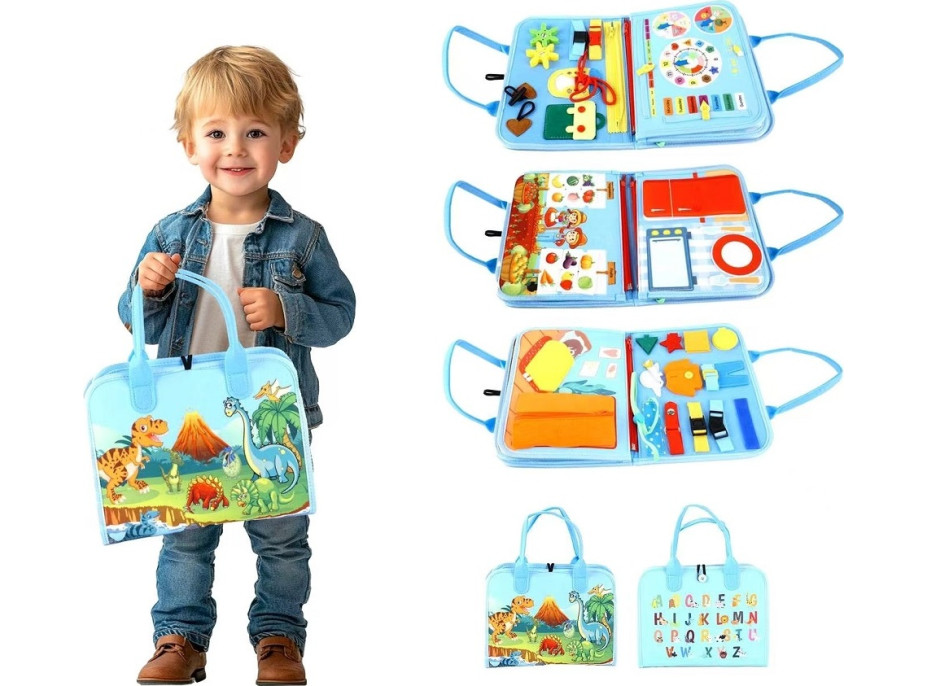 2Kids Toys Senzorická busy kniha Dinosauři 3