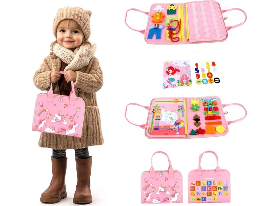 2Kids Toys Senzorická busy kniha Jedonorožec 1