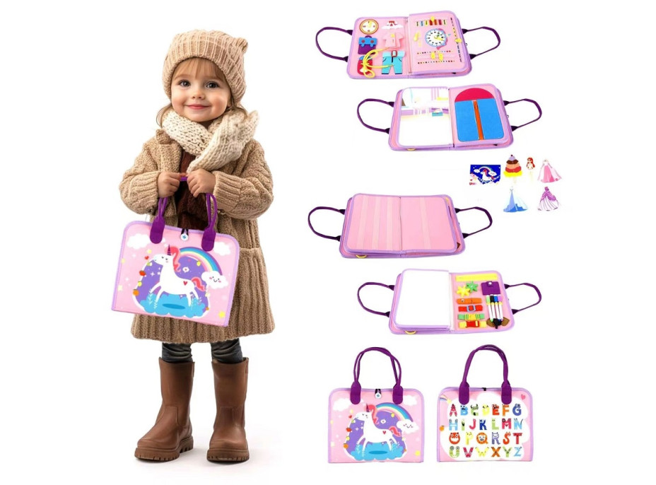 2Kids Toys Senzorická busy kniha Jedonorožec 2