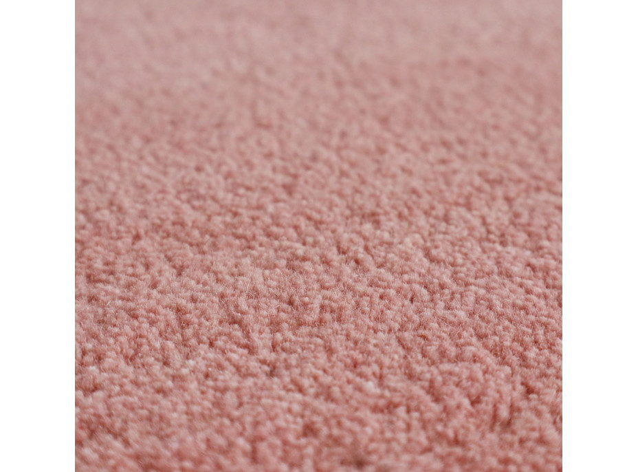 Ručně všívaný kusový koberec Asra wool starorůžová