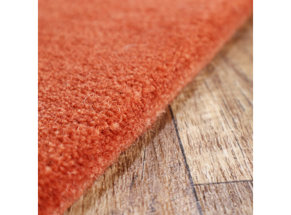 Ručně všívaný kusový koberec Asra wool orange