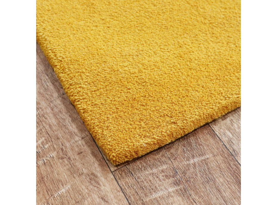 Ručně všívaný kusový koberec Asra wool gold