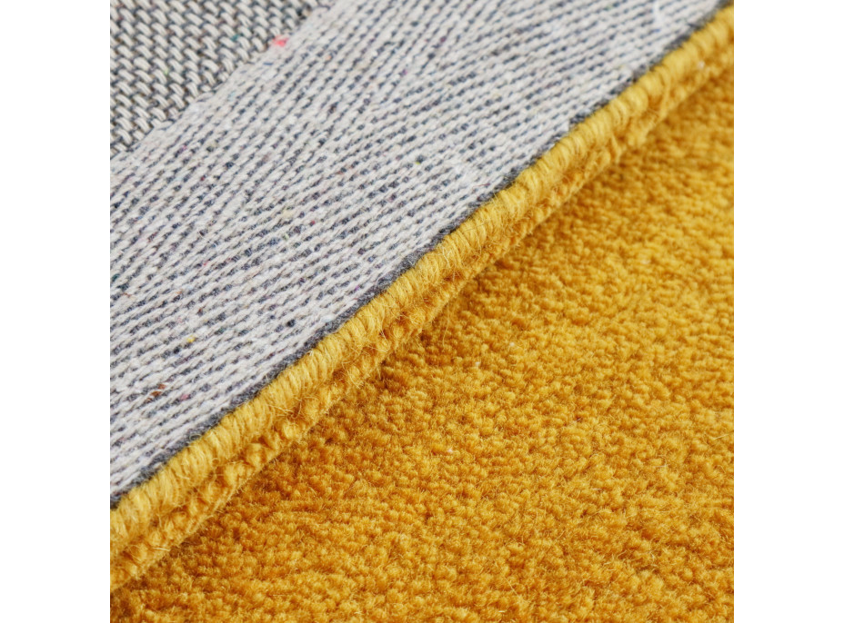 Ručně všívaný kusový koberec Asra wool gold