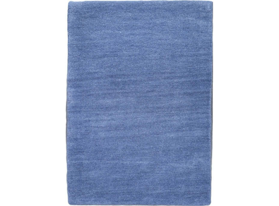 Ručně všívaný kusový koberec Asra wool modrá