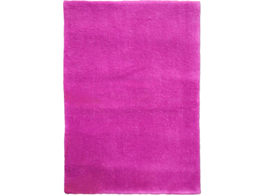 Ručně všívaný kusový koberec Asra wool lila