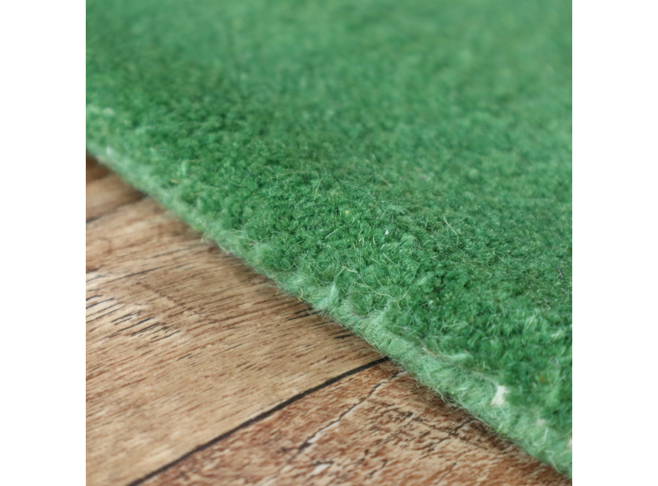 Ručně všívaný kusový koberec Asra wool sv. zelená