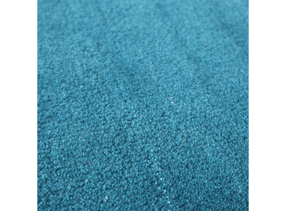 Ručně všívaný kusový koberec Asra wool petrolej