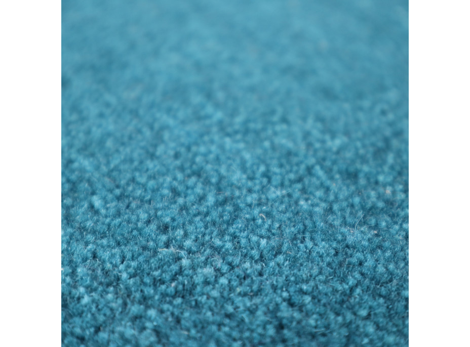 Ručně všívaný kusový koberec Asra wool petrolej