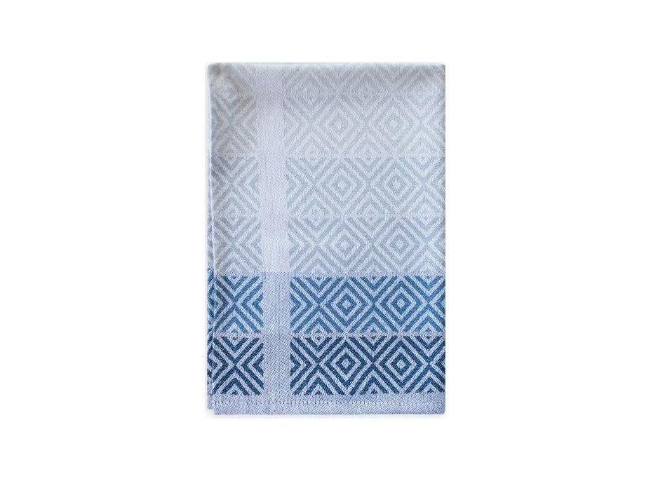 Žakárová kuchyňská utěrka CARINO 016 - 40x60 cm - modrá ombre