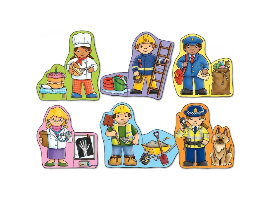 Orchard Toys Puzzle - Čím budu 6 x 3 dílky