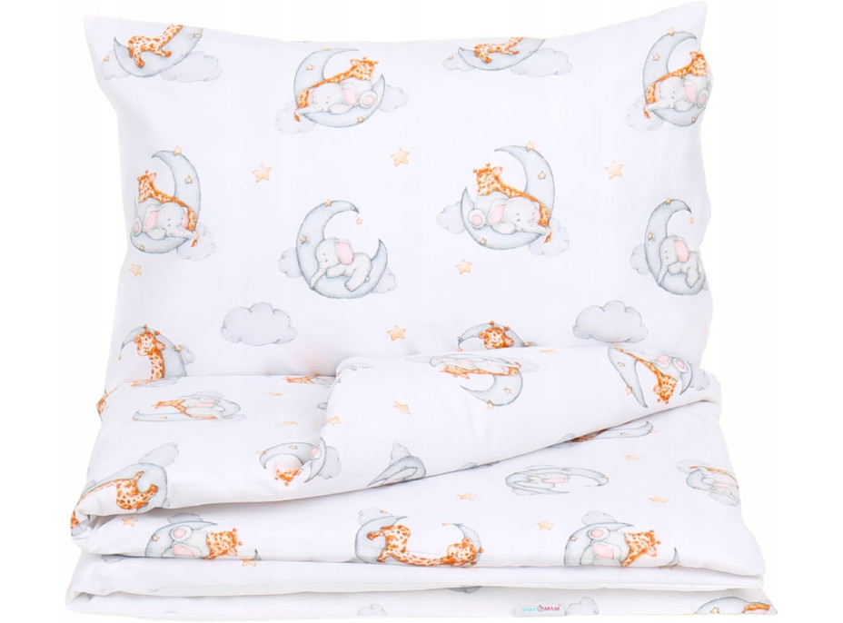 Dětské bavlněné povlečení do postýlky 120x90 cm BABYMAM PREMIUM - Sladké sny