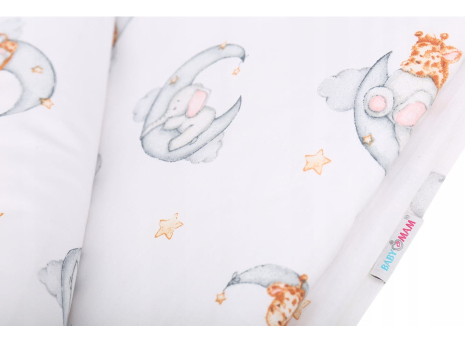 Dětské bavlněné povlečení do postýlky 120x90 cm BABYMAM PREMIUM - Sladké sny