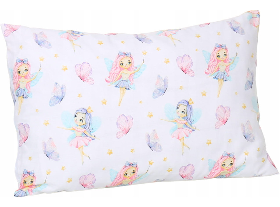 Dětské bavlněné povlečení do postýlky 135x100 cm BABYMAM PREMIUM - Víly