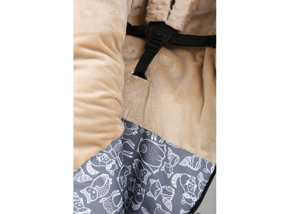 Dětský fusak do kočárku BABYMAM Maxi - Boho/béžový
