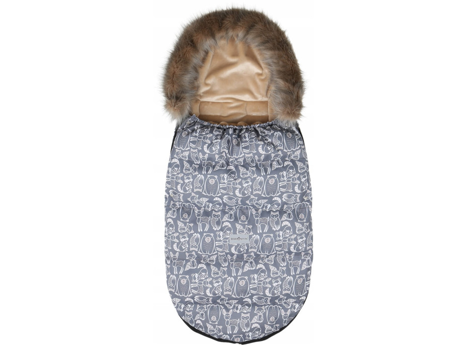 Dětský fusak do kočárku BABYMAM Maxi - Boho/béžový
