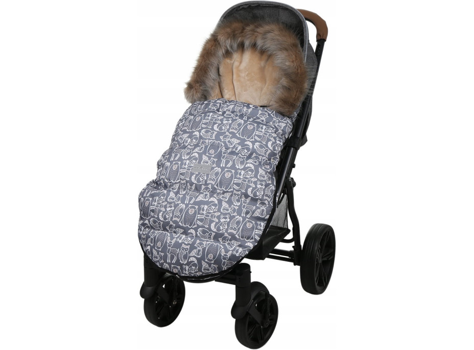 Dětský fusak do kočárku BABYMAM Maxi - Boho/béžový