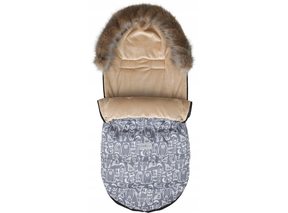 Dětský fusak do kočárku BABYMAM Maxi - Boho/béžový