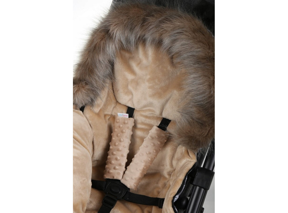 Dětský fusak do kočárku BABYMAM Maxi - Boho/béžový