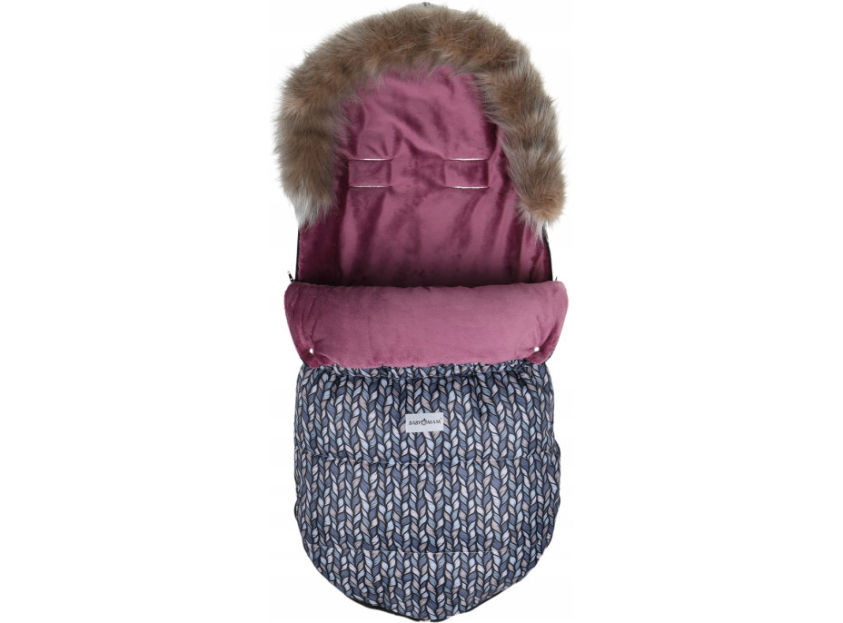 Dětský fusak do kočárku BABYMAM Maxi - Copy/jahodový
