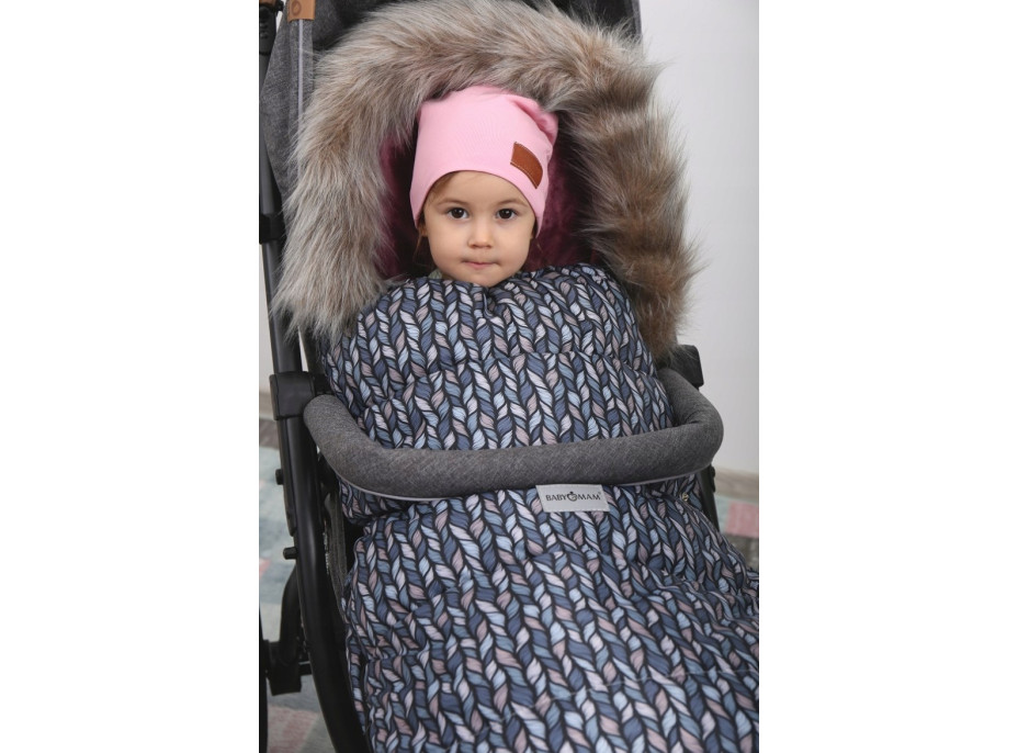 Dětský fusak do kočárku BABYMAM Maxi - Copy/jahodový