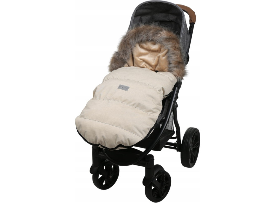 Dětský fusak do kočárku BABYMAM Maxi - světle béžový