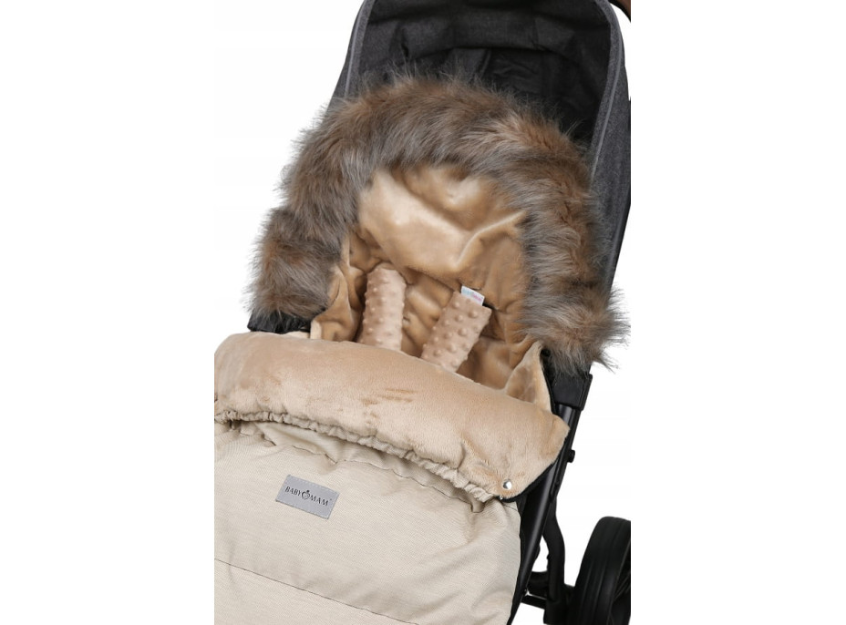 Dětský fusak do kočárku BABYMAM Maxi - světle béžový