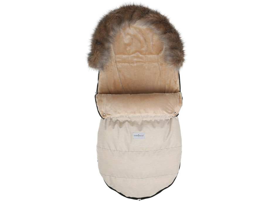 Dětský fusak do kočárku BABYMAM Maxi - světle béžový