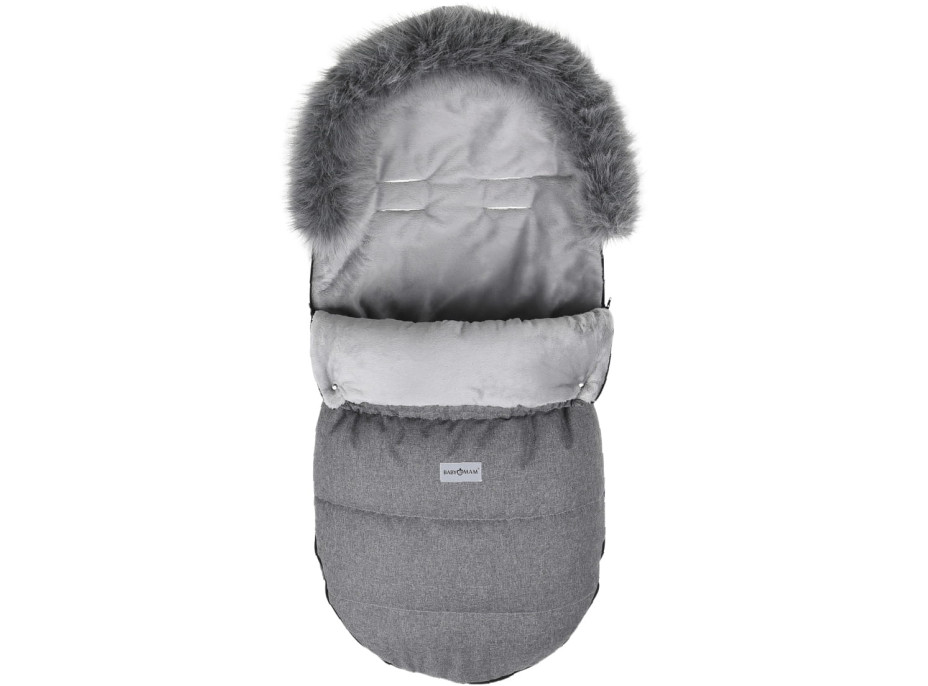 Dětský fusak do kočárku BABYMAM Maxi - tmavě šedý melange