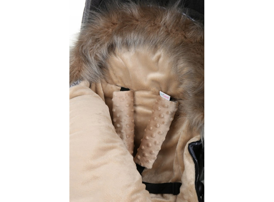 Dětský fusak do kočárku BABYMAM Premium - Boho/béžový