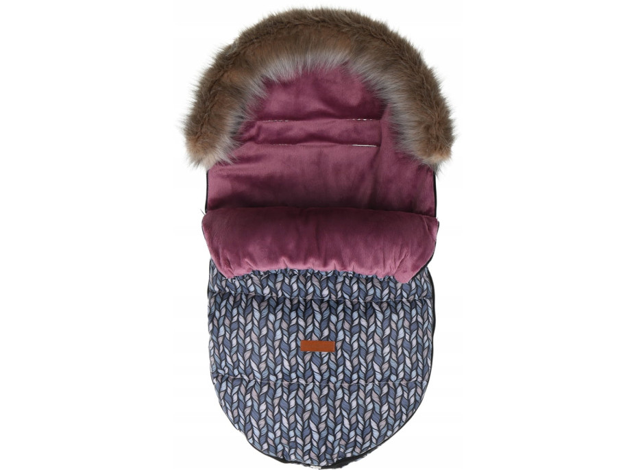 Dětský fusak do kočárku BABYMAM Premium - Copy/jahodový