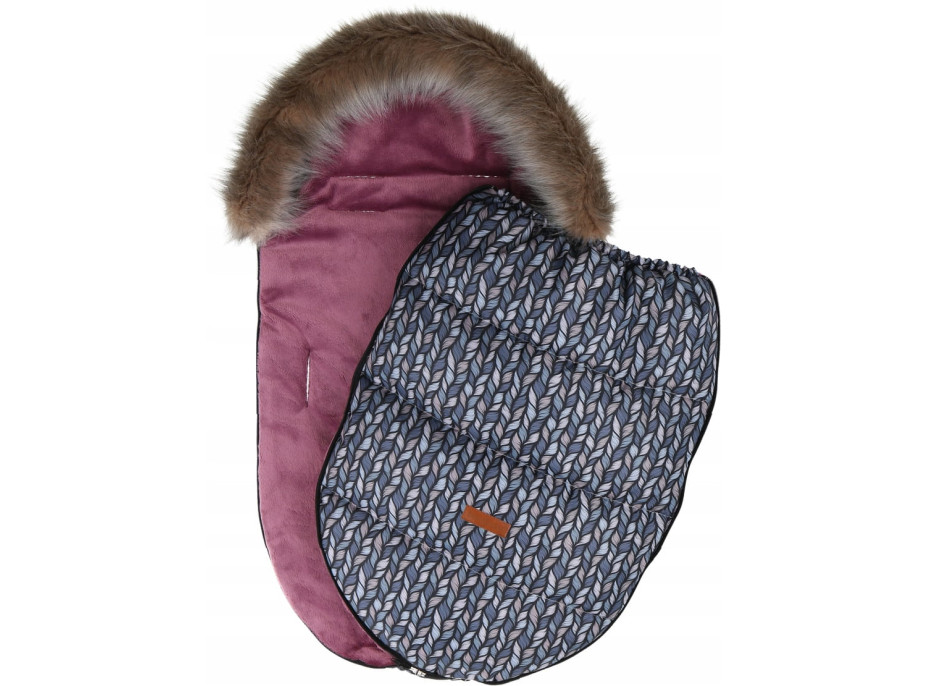 Dětský fusak do kočárku BABYMAM Premium - Copy/jahodový
